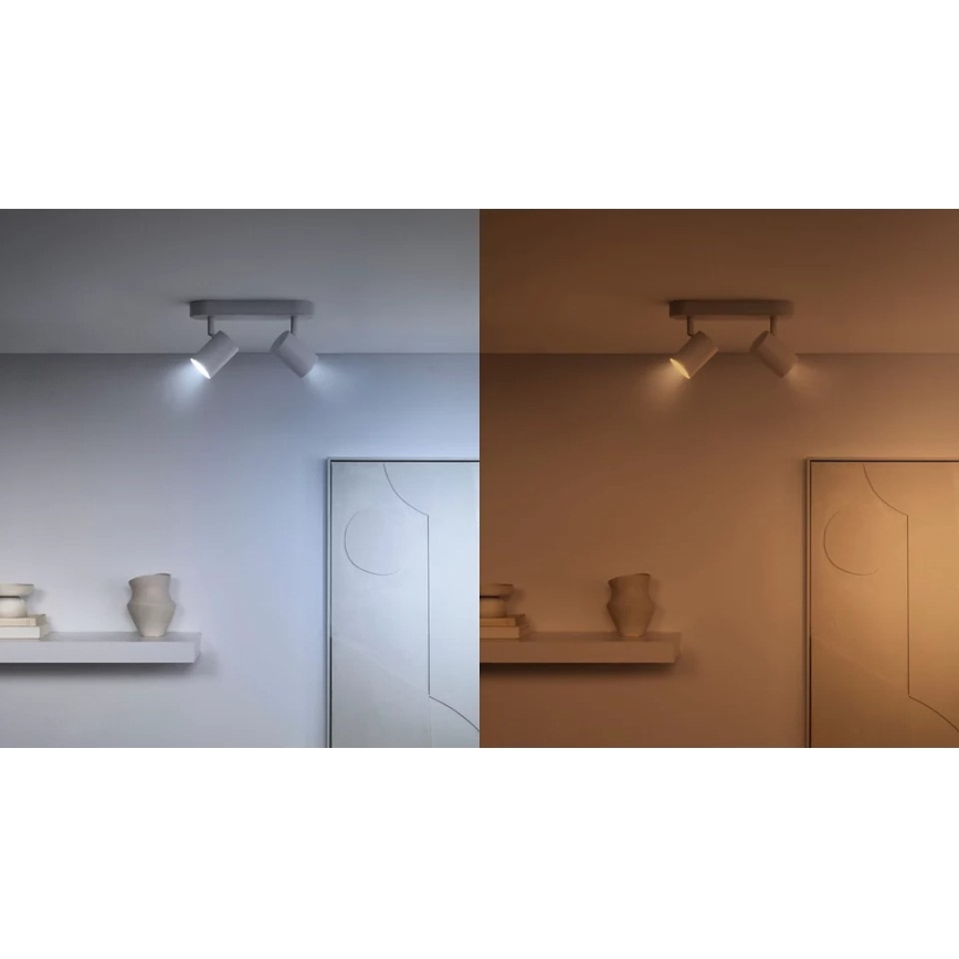 Комплект 2x димируеми LED крушки със сензор за движение PAR16 GU10/4,7W/230V 2700-6500K CRI 90 Wi-Fi - WiZ