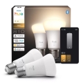 КОМПЛЕКТ 2x димируема LED крушка Philips Hue WHITE E27/7W/230V 2700K