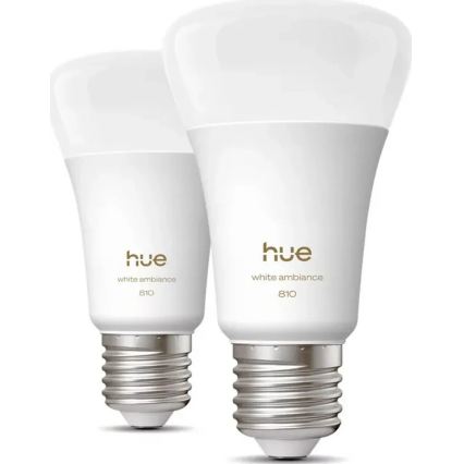КОМПЛЕКТ 2x димируема LED крушка Philips Hue WHITE E27/7W/230V 2700K