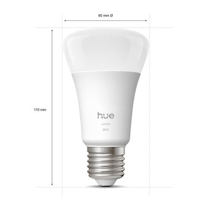 КОМПЛЕКТ 2x димируема LED крушка Philips Hue WHITE E27/7W/230V 2700K