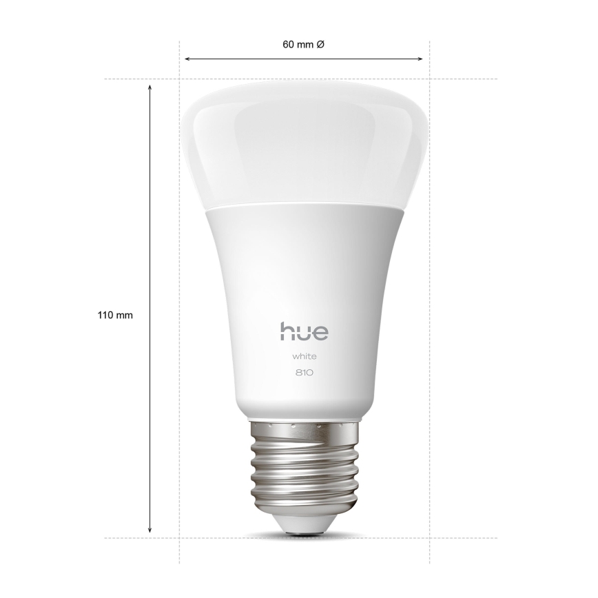 КОМПЛЕКТ 2x димируема LED крушка Philips Hue WHITE E27/7W/230V 2700K