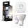 Комплект 2x димируеми LED крушки Philips Hue WHITE AMBIANCE GU10/4,2W/230V 2200-6500K + Hue bridge
