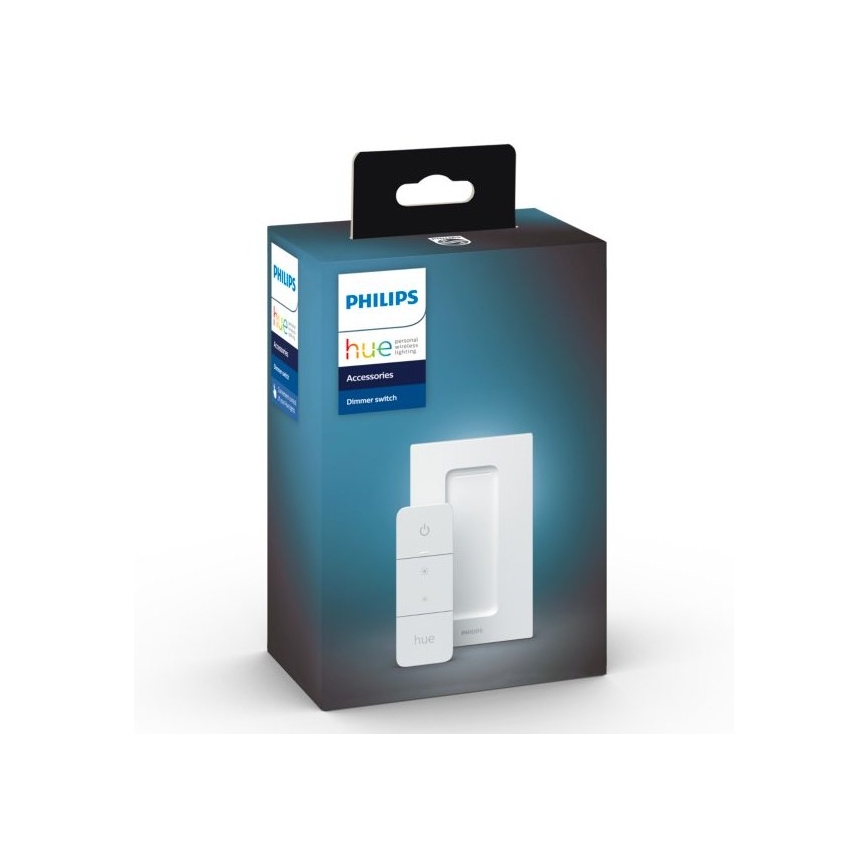 Комплект от 2 димируеми LED крушки Philips Hue WHITE AMBIANCE GU10/4,2W/230V 2200-6500K + димиращ ключ