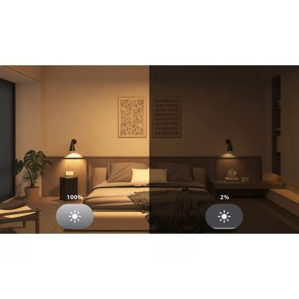 Комплект 2x димируеми LED крушки Philips Hue WHITE AMBIANCE E27/6W/230V 1000-20000K