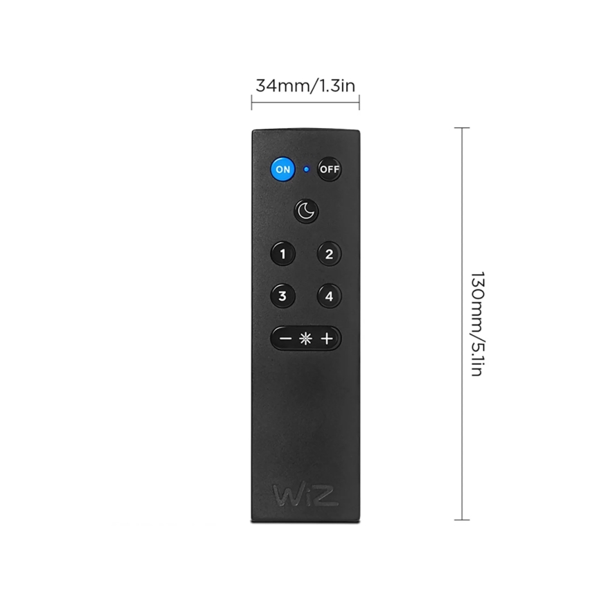 Комплект от 2 димируеми LED RGBW крушки A60 E27/9W/230V 2200-6500K Wi-Fi + дистанционно управление - WiZ