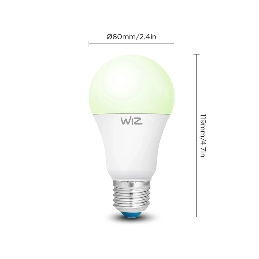 Комплект от 2 димируеми LED RGBW крушки A60 E27/9W/230V 2200-6500K Wi-Fi + дистанционно управление - WiZ