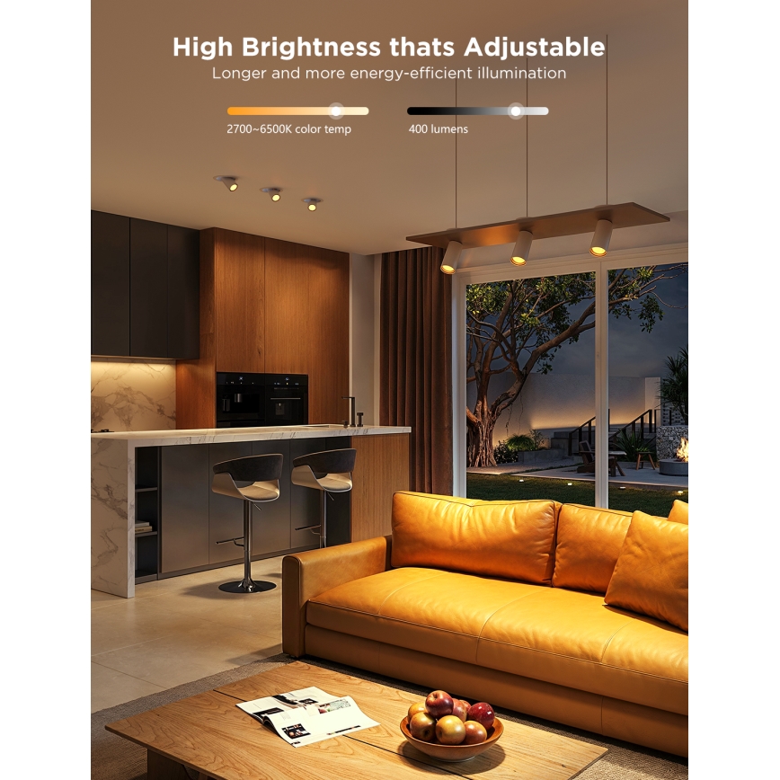 Комплект от 2 LED RGBWW димируеми крушки MATTER GU10/4,8W/230V 2700-6500K Wi-Fi - Govee