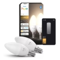 Комплект 2x LED затемняема крушка Philips Hue WHITE B39 E14/3,9W/230V 2700K
