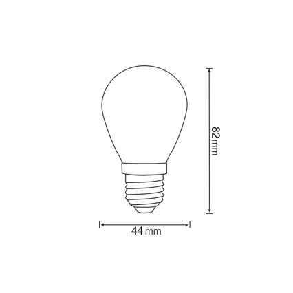 КОМПЛЕКТ 2x LED Крушка PARTY E27/0,3W/36V червена