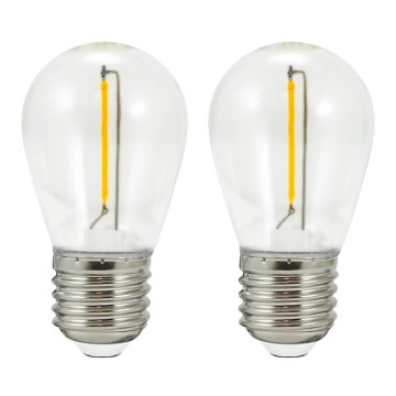 КОМПЛЕКТ 2x LED Крушка PARTY E27/0,5W/36V 2200K