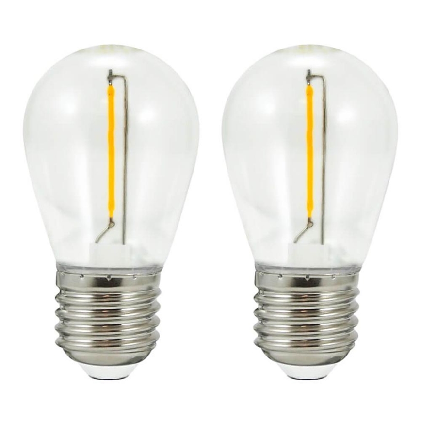 КОМПЛЕКТ 2x LED Крушка PARTY E27/0,5W/36V 2200K