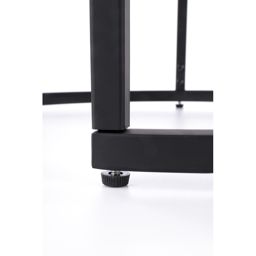 КОМПЛЕКТ 2x Конферентна маса OREO Ø 43/53 см черно/орех