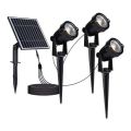 КОМПЛЕКТ 3 бр. Външна соларна лампа с 3 LED/1,2W/3,7V IP65 3000K 4000 mAh