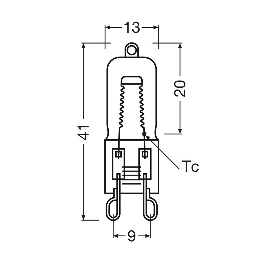 Комплект 3 бр. крушки за фурна HALOPIN G9/40W/230V 2700K - Osram