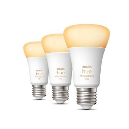 Комплект от 3 димируеми LED крушки Philips Hue WHITE AMBIANCE A60 E27/6W/230V 2200-6500K