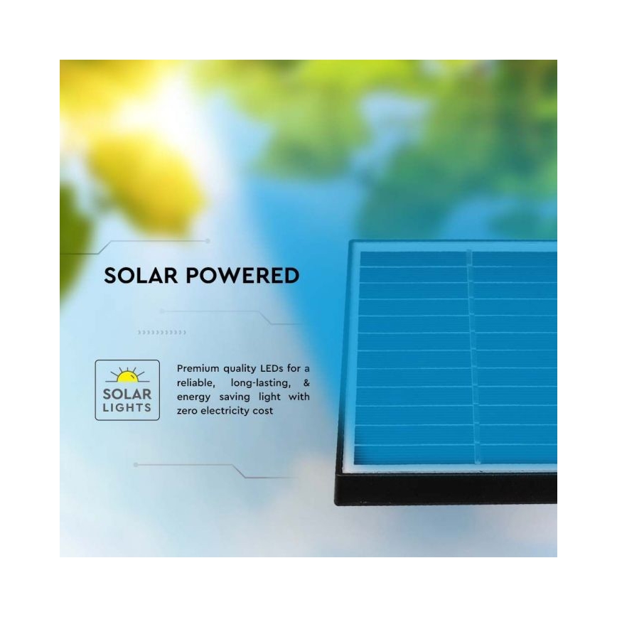 КОМПЛЕКТ 3 бр. Външна соларна лампа с 3 LED/1,2W/3,7V IP65 3000K 4000 mAh