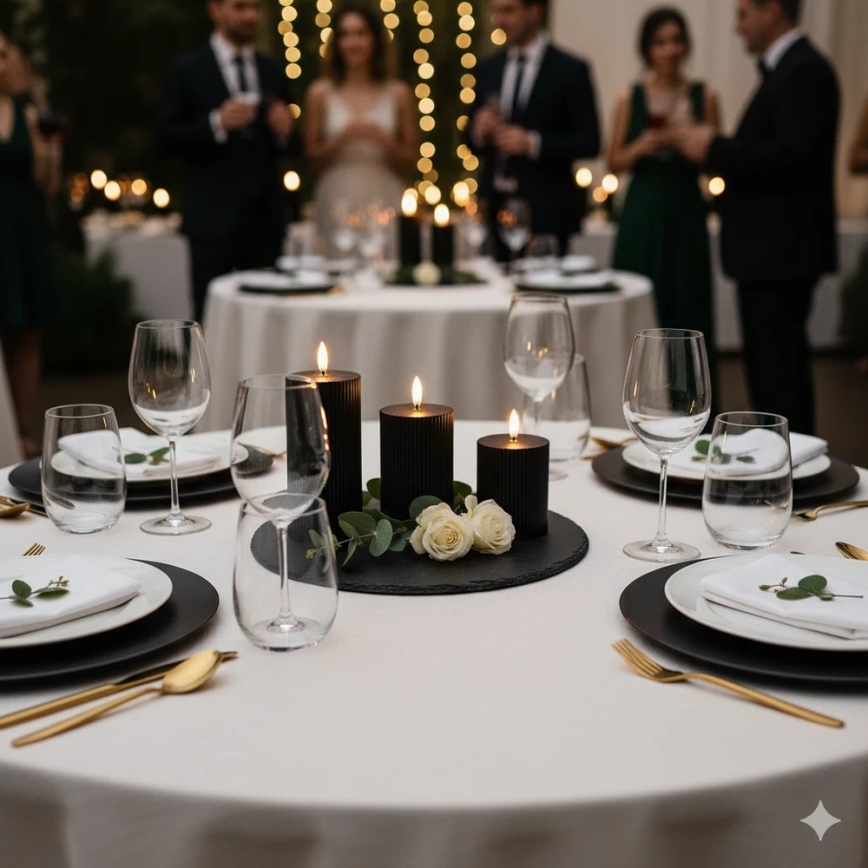 Комплект 3x LED свещи BRILLO LED/2xAA, черни, с дистанционно управление