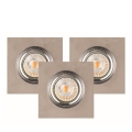 КОМПЛЕКТ 3x LED Вградени осветителни тела VITAR 1xGU10/5W/230V CRI 90 бетон