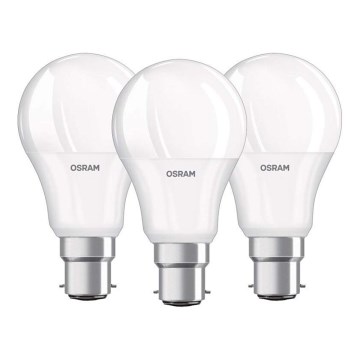 КОМПЛЕКТ 3x LED Крушка B22d/8,5W/230V 4000K - Osram