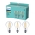 КОМПЛЕКТ 3x LED Крушка VINTAGE Philips A60 E27/7W/230V 2700K