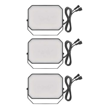 Комплект 3x RGBIC LED димируеми външни прожектори GoSmart LED/14W/230V 3000-6500K IP65 Wi‑Fi Tuya