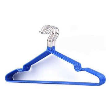 КОМПЛЕКТ 6 бр. Закачалка 19,5x41 см метал/синьо