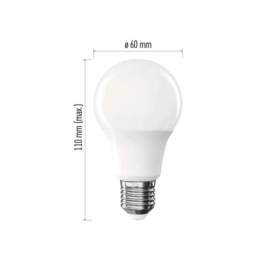 КОМПЛЕКТ 6x LED крушки A60 E27/8,8W/230V 4000K
