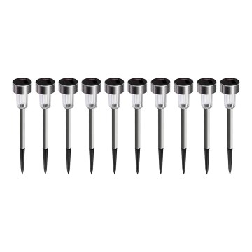 КОМПЛЕКТ ОТ 10 бр. LED соларна лампа LED/0,06W/1,2V 6000K IP44 40 mAh