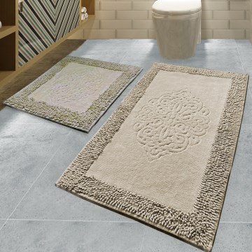 КОМПЛЕКТ ОТ 2 БАНЯ КИЛИМЧЕТА PIANTE 60/100 см кафяво