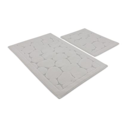 Комплект от 2 бр. постелки за баня LINO 60 x 100 см, кремави