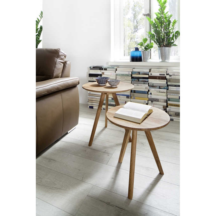 Комплект от 2 холни маси VEYLOR, дъб