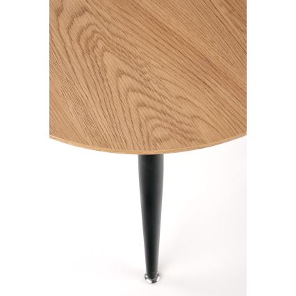 Комплект от 2 холни масички ZENYA, дъб/черно