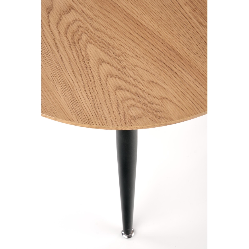 Комплект от 2 холни масички ZENYA, дъб/черно