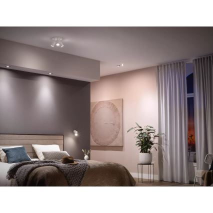 Комплект 2x димируеми LED крушки Philips Hue WHITE AMBIANCE GU10/4,2W/230V 2200-6500K + Hue bridge