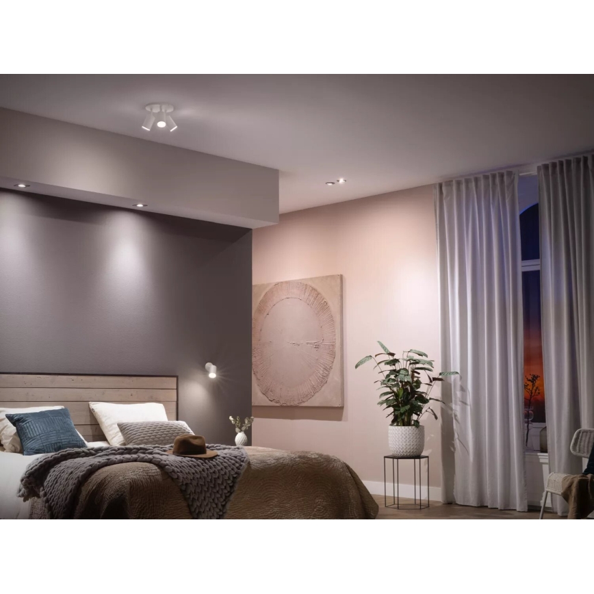 Комплект 2x димируеми LED крушки Philips Hue WHITE AMBIANCE GU10/4,2W/230V 2200-6500K + Hue bridge