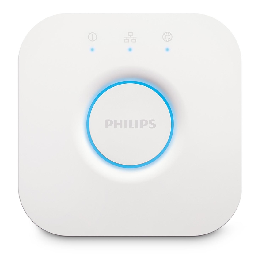Комплект 2x димируеми LED крушки Philips Hue WHITE AMBIANCE GU10/4,2W/230V 2200-6500K + Hue bridge