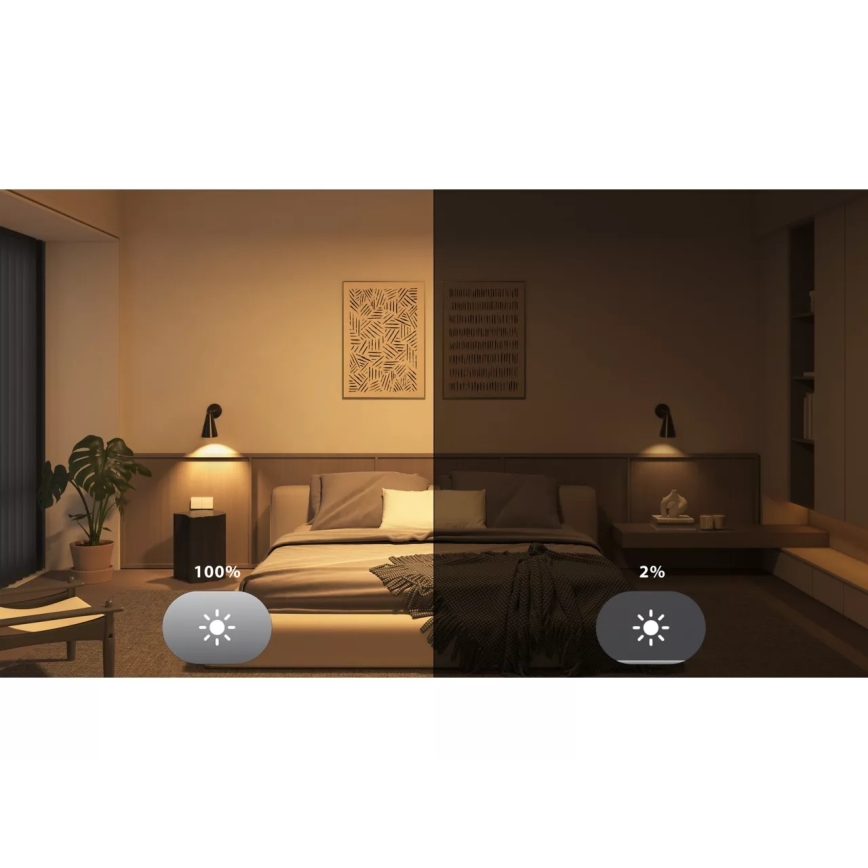 Комплект от 2 димируеми LED крушки Philips Hue WHITE E27/9,5W/230V 2700K