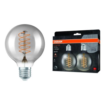 Комплект от 2 димируеми LED крушки VINTAGE FILAMENT E27/7,8W/230V 1800K - Osram