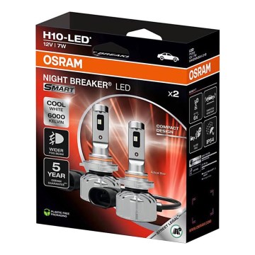 Комплект от 2 LED автомобилни крушки NIGHT BREAKER SMART H10 PY20d/7W/12V 6000K - Osram