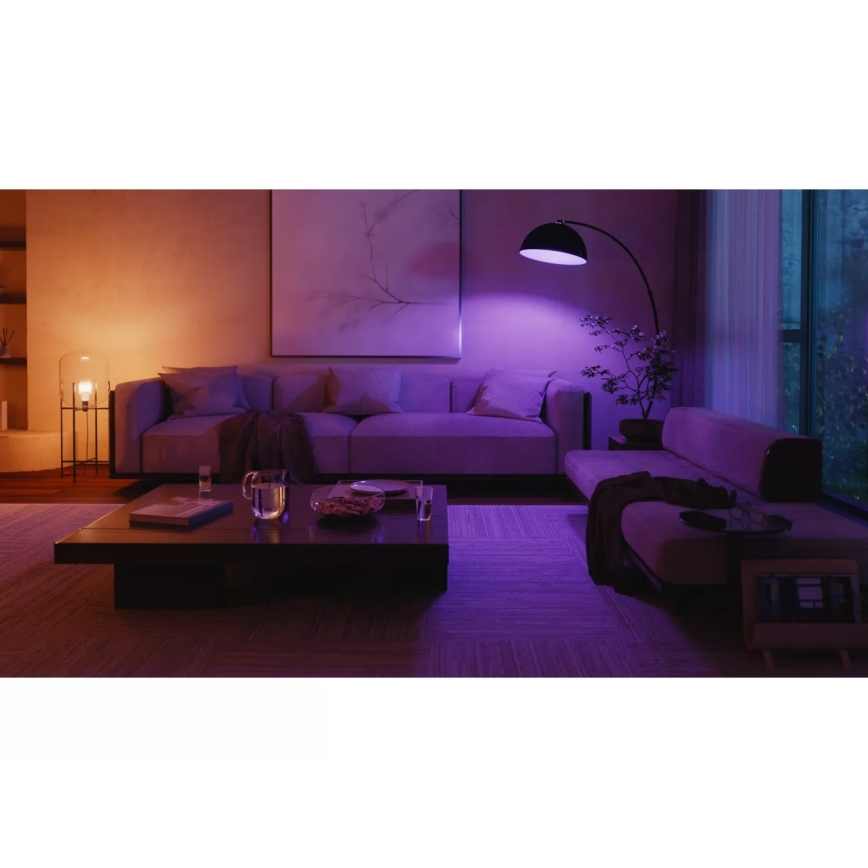 КОМПЛЕКТ 2x LED димируема крушка Philips Hue WHITE AND COLOR AMBIANCE E27/8,1W/230V 1000-20000K