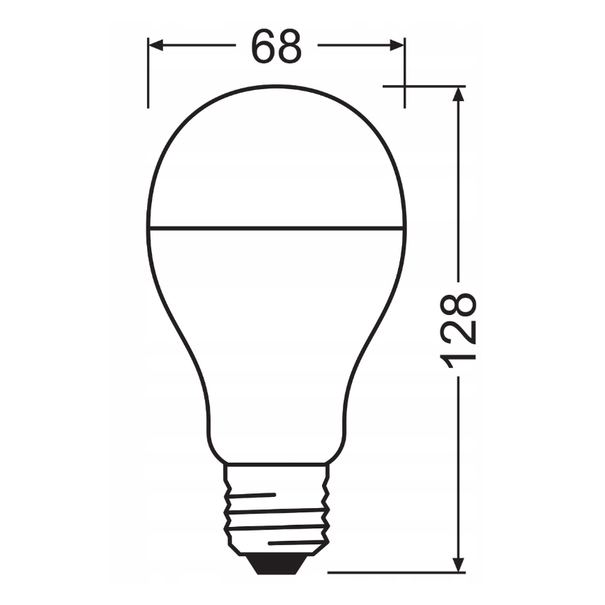 Комплект от 2 LED крушки VALUE CLASSIC E27/19W/230V 2700K - Osram