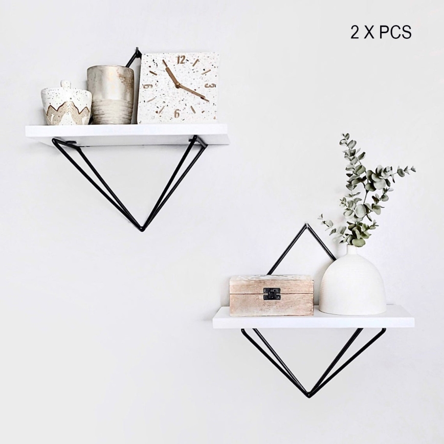 Комплект от 2 рафта DIA, бял/черен