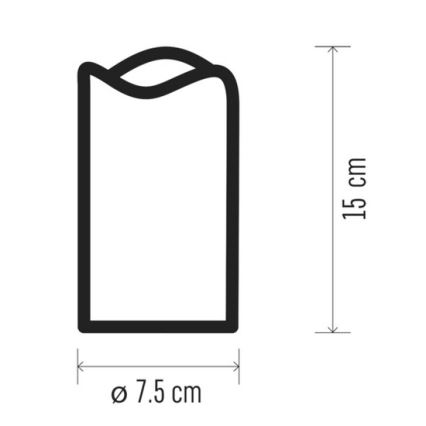 КОМПЛЕКТ от 2x LED декоративни свещи 2xLED / 0,06W / 3xAAA + дистанционно управление