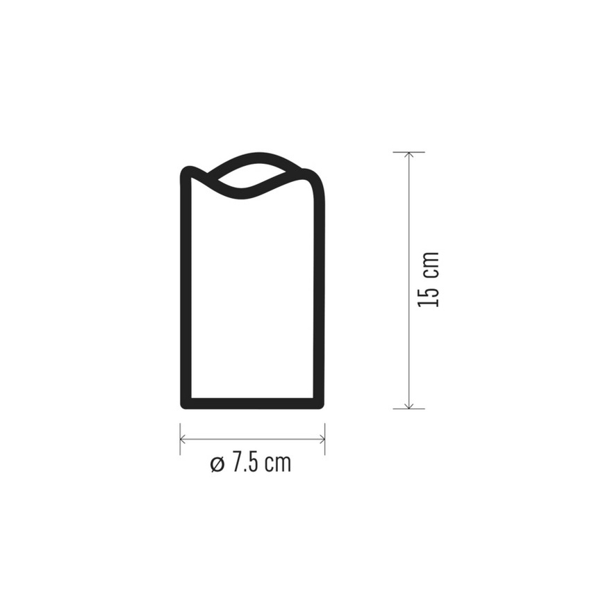 КОМПЛЕКТ от 2x LED декоративни свещи 2xLED / 0,06W / 3xAAA + дистанционно управление