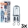 Комплект от 3 бр. крушки за фурна HALOPIN G9/25W/230V 2700K - Osram