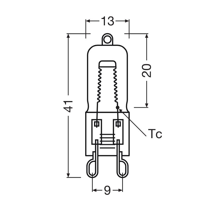 Комплект от 3 бр. крушки за фурна HALOPIN G9/25W/230V 2700K - Osram