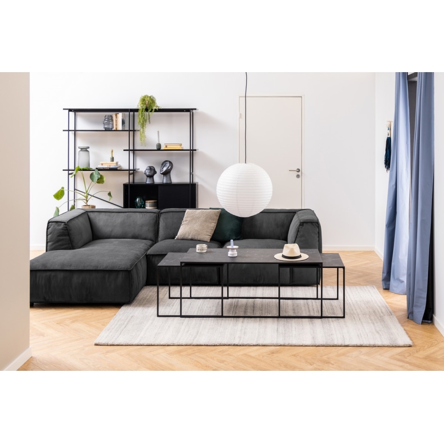 Комплект от 3 холни маси ALMA, антрацит