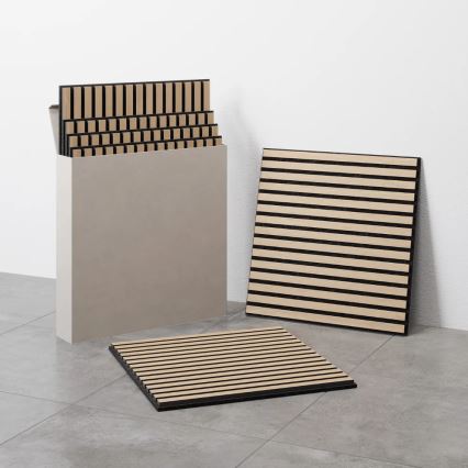 Комплект от 4 акустични облицовъчни панели DANVIKEN 60×60 см, дъб