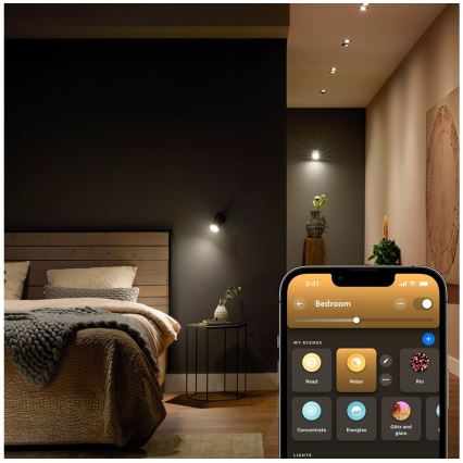 Комплект от 4 димируеми LED крушки Philips Hue WHITE AMBIANCE GU5,3/MR16/5,1W/12V 2200-6500K