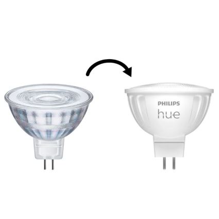 Комплект от 4 димируеми LED крушки Philips Hue WHITE AMBIANCE GU5,3/MR16/5,1W/12V 2200-6500K